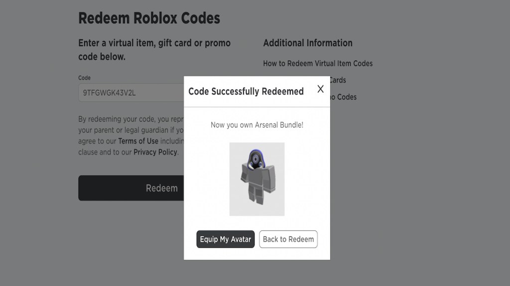 Roblox Virtual Nomad Bundle Code ( Prime Gaming)