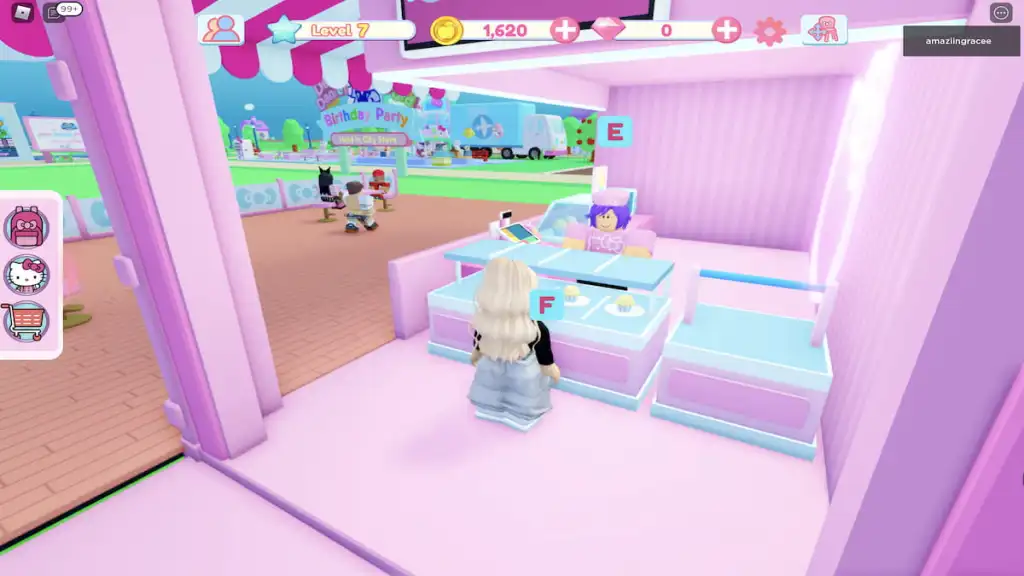 Get the Cinnamoroll Backpack Roblox item free by playing My Hello Kitty  Cafe - Try Hard Guides