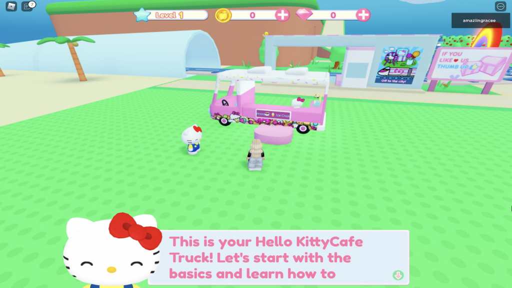 Get the Cinnamoroll Backpack Roblox item free by playing My Hello Kitty  Cafe - Try Hard Guides