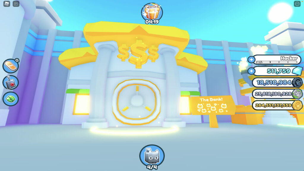 How to invite people to your bank in Roblox Pet Simulator X Pro Game