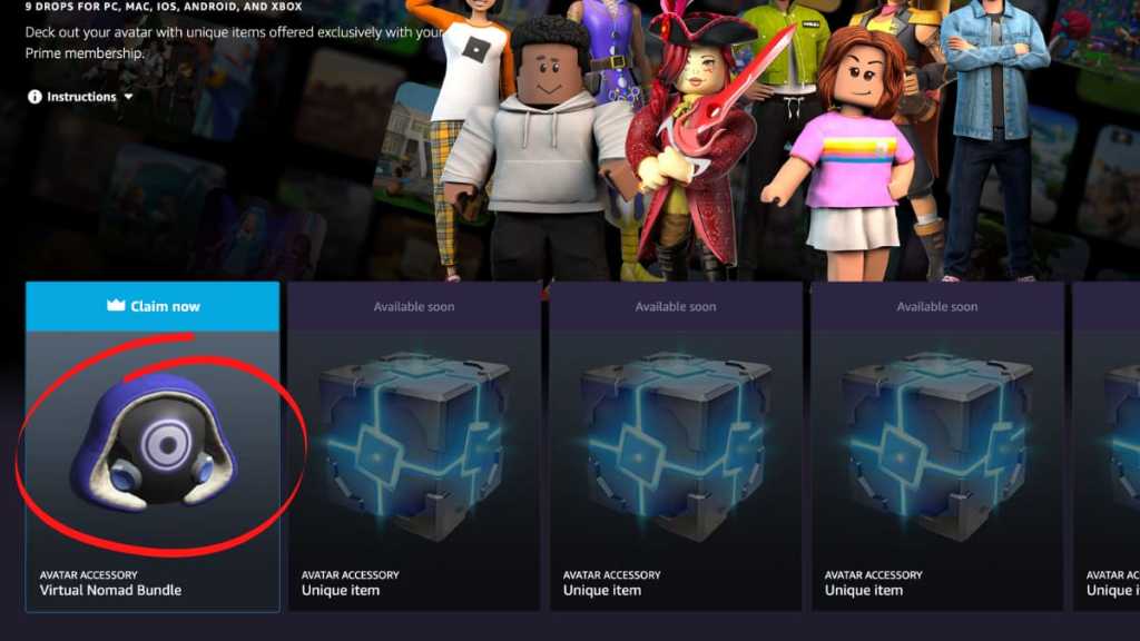 Free  Prime Roblox Arsenal Bundle