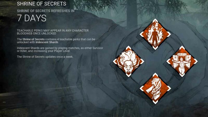 Shrine of secrets dead by daylight что это