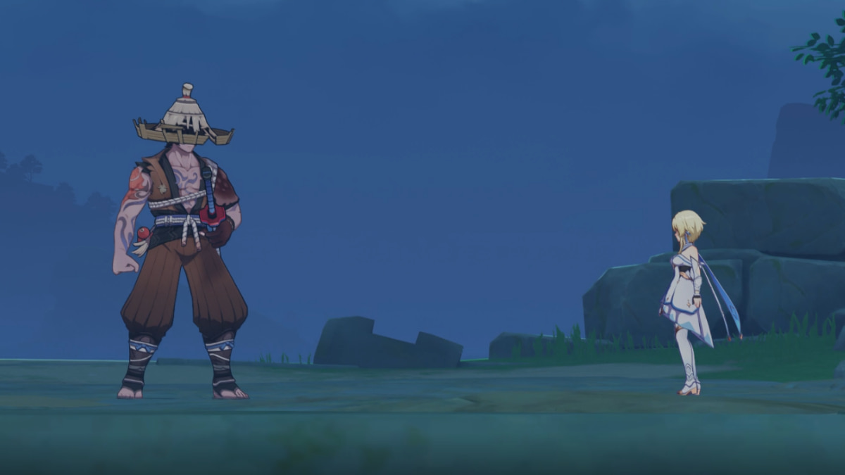 Dueling blades. Clash of armour. Clashing blades. Unusual bow of the lone traveler. Clashing blades.