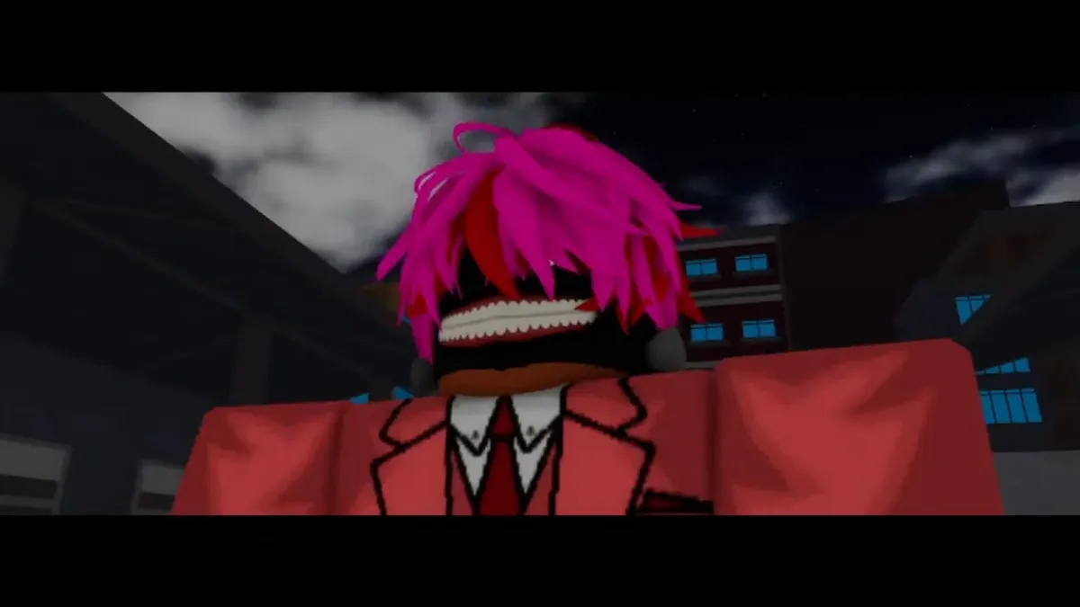 Roblox Project Ghoul character with pink hair
