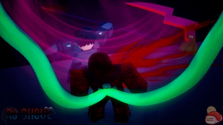 Roblox Ro-Ghoul character attacking enemy