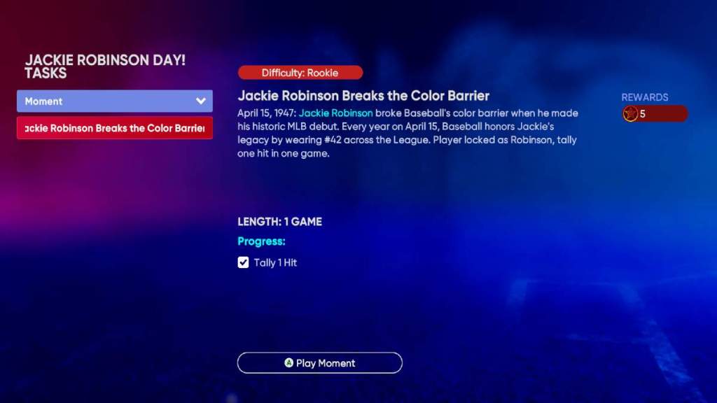 MLB The Show 22: How to complete the Jackie Robinson Player Program