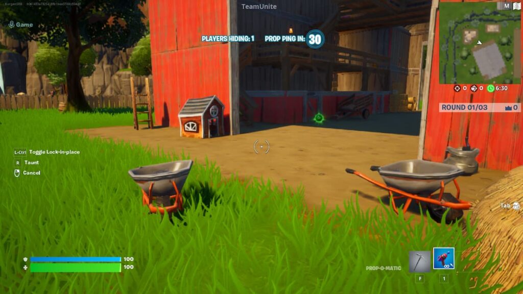 Fortnite prop hunt with abilities