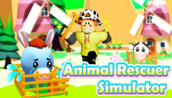 Roblox Animal Rescuer Simulator character and animals