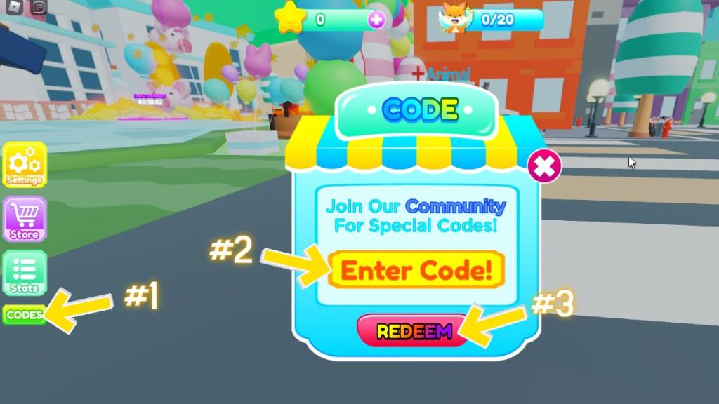 Redeem code text box for Roblox Animal Rescuer Simulator