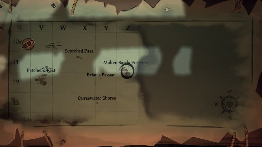 Flameheart Fortress Location in Sea of Thieves - Pro Game Guides