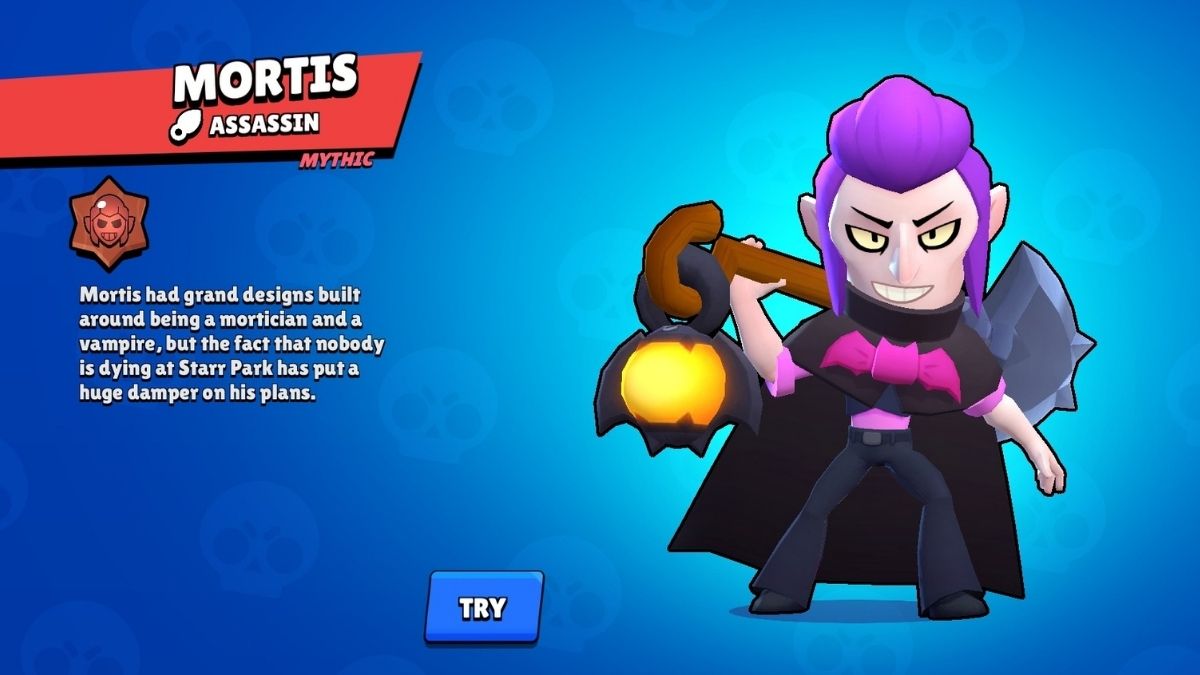 A tier Brawler Mortis in Brawl Stars