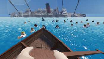 Desert Island Survival many characters in water needing help