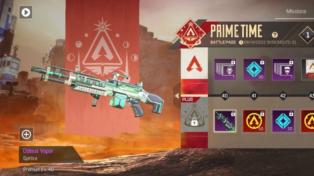 All weapon skins on the Apex Legends Mobile Season 1: Prime Time Battle  Pass - Pro Game Guides