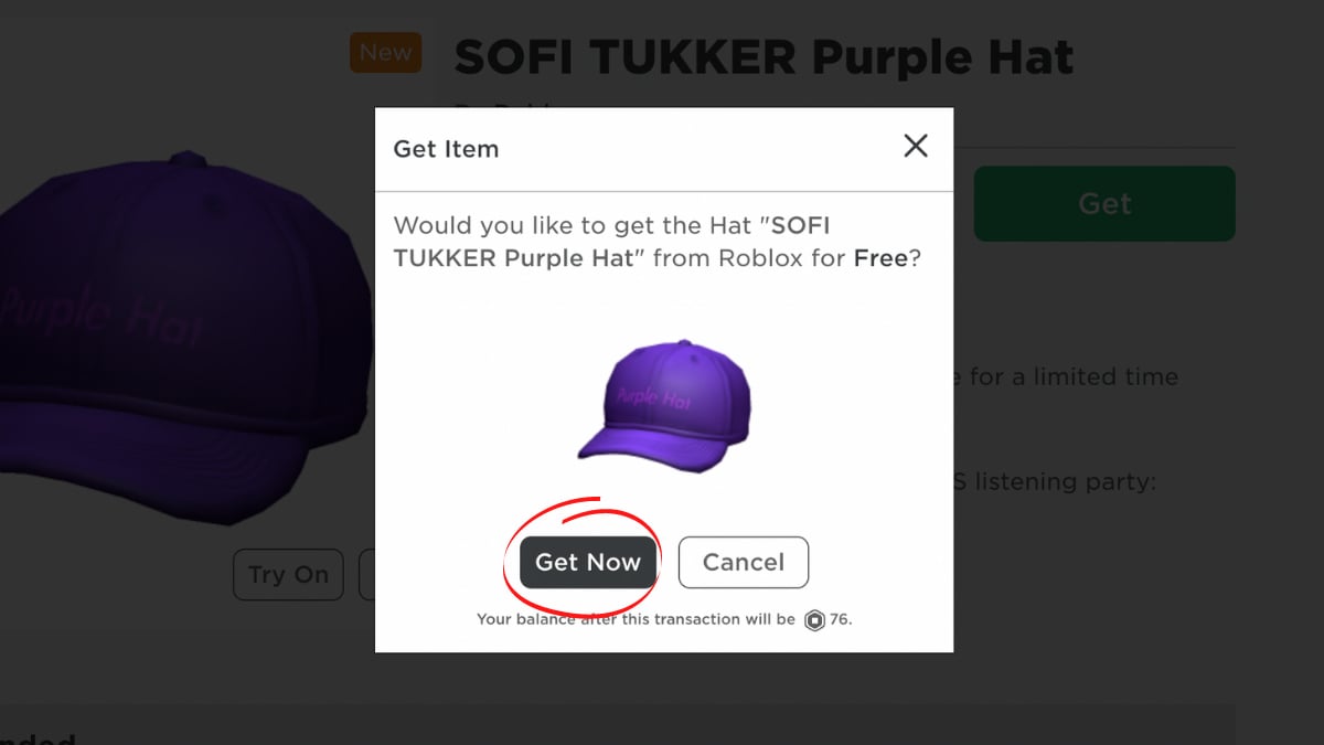 How To Get The Free Sofi Tukker Purple Hat Avatar Item In Roblox Pro