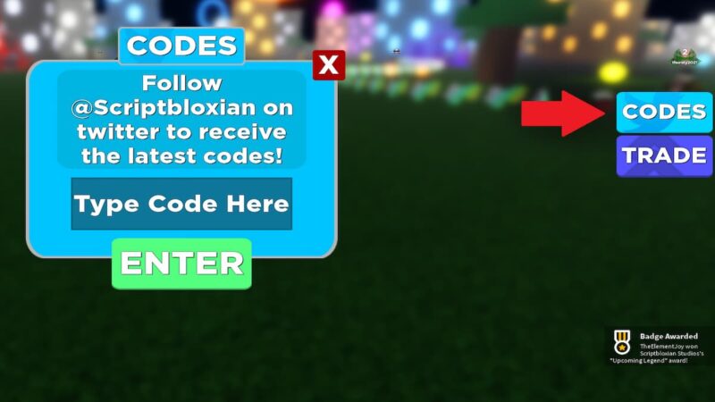 code game roblox legends of speed 2022