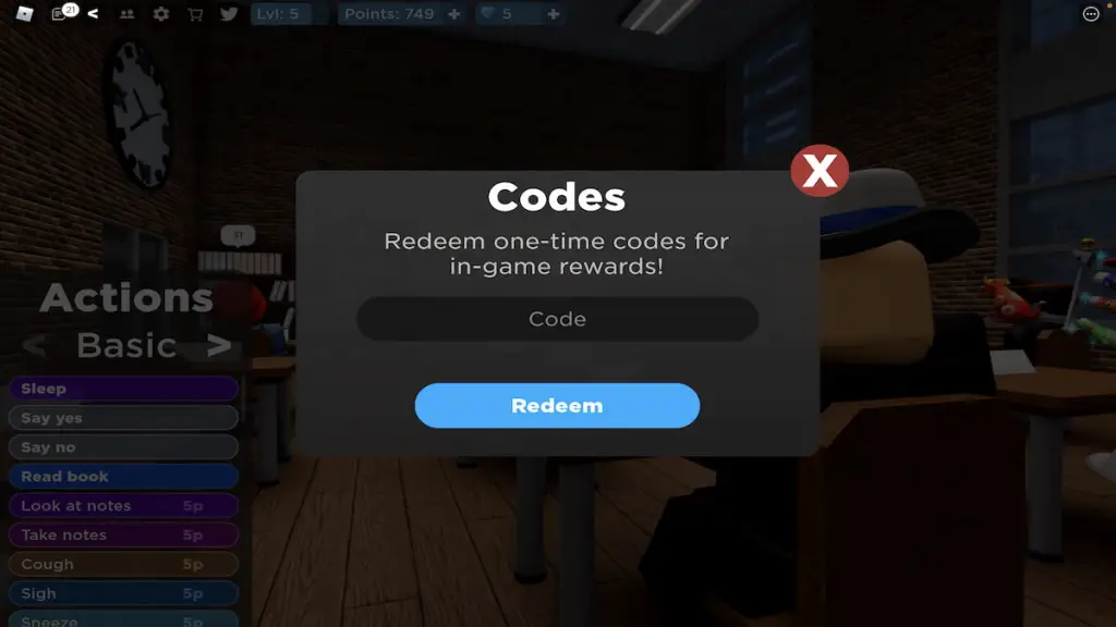 roblox the presentation experience codes 2022 for gems