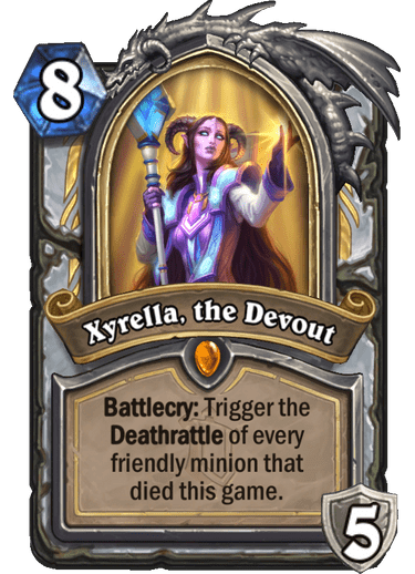 Xyrella, the Devout priest card Hearthstone