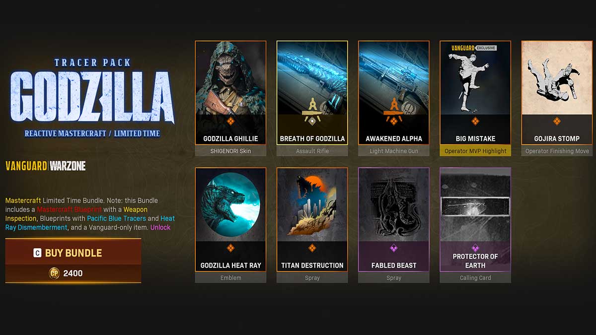 How To Get The Godzilla Skin Bundle In Call Of Duty Vanguard And Warzone Gamerstail