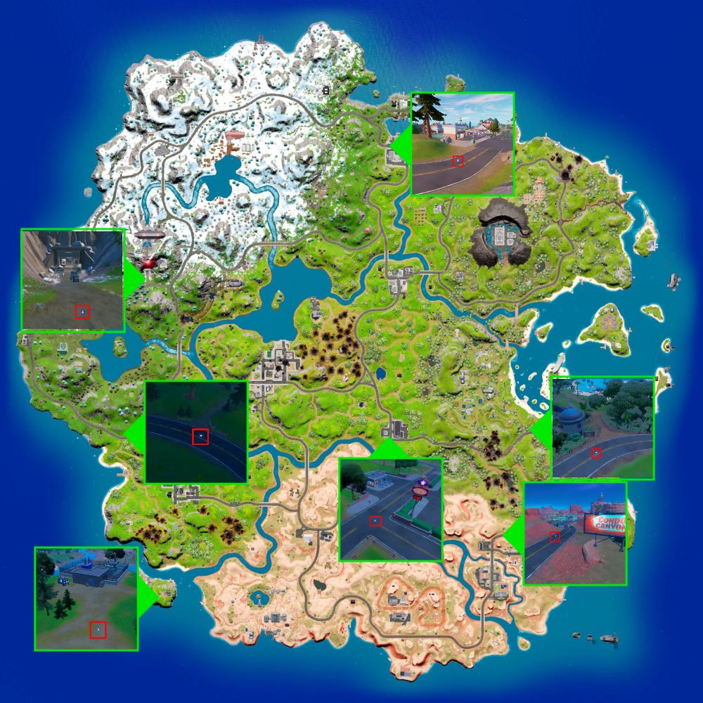 All Week 2 Omega Knight Level Up Token locations in Fortnite Pro