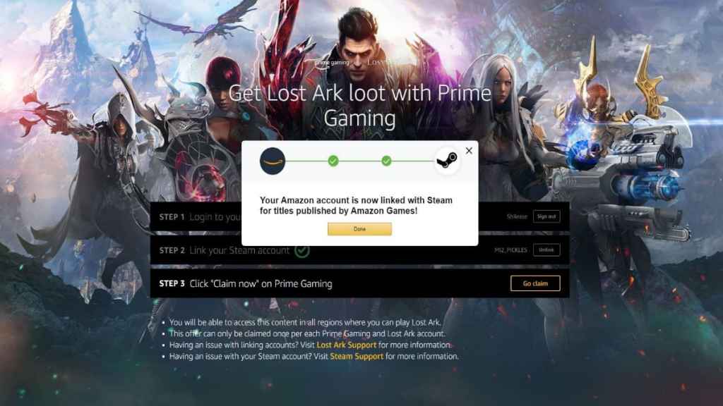 Get Lost Ark loot with Prime Gaming