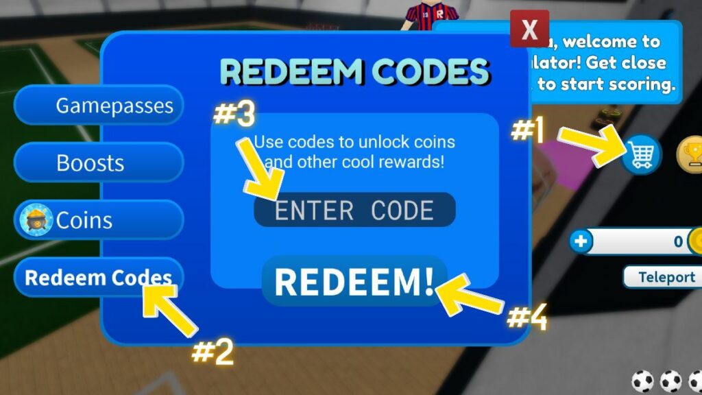 Roblox Goal Simulator Codes