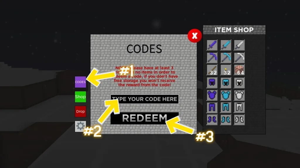 All Secret block miner Codes 2023  Codes for block miner 2023 - Roblox Code  
