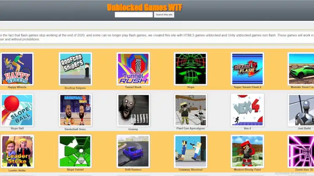 Unblocked Games WTF: Access Fun Games Anywhere, Anytime - Techarticle