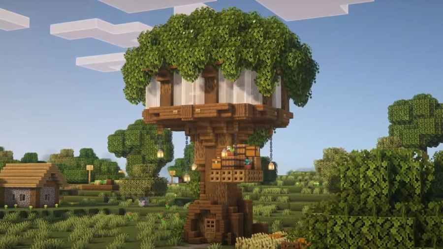 simple minecraft tree houses