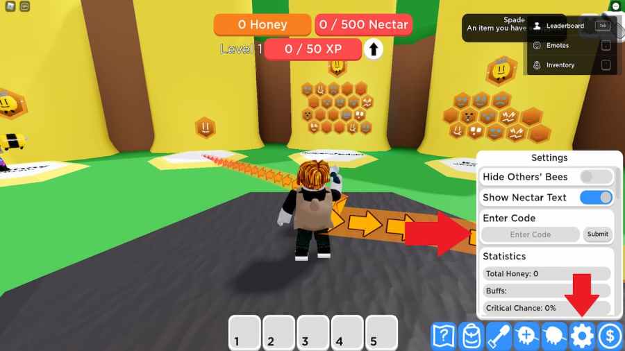 Roblox Beekeepers! Code Input