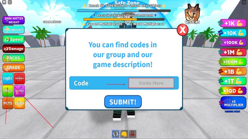 Space Strongman Simulator Codes Are there any expired codes? - Ridzeal