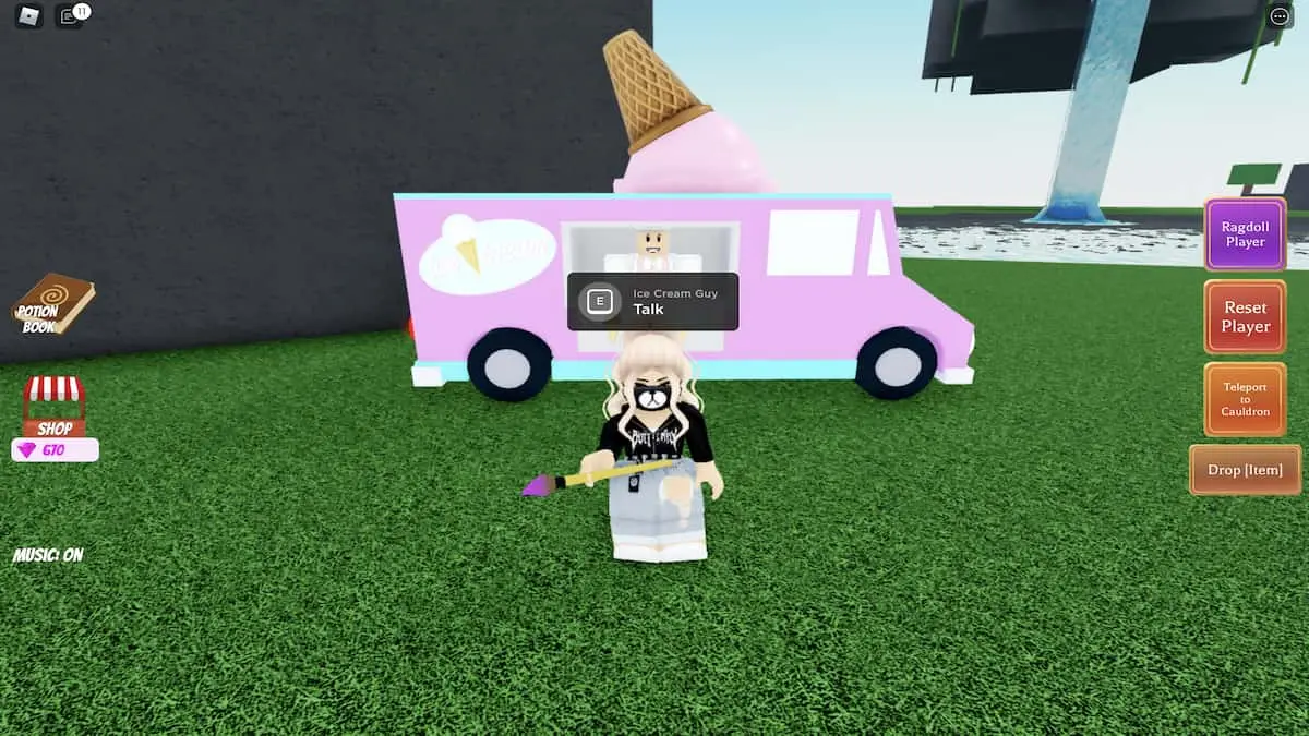 How to get Icecream Cone ingredient in Roblox Wacky Wizards The Hiu
