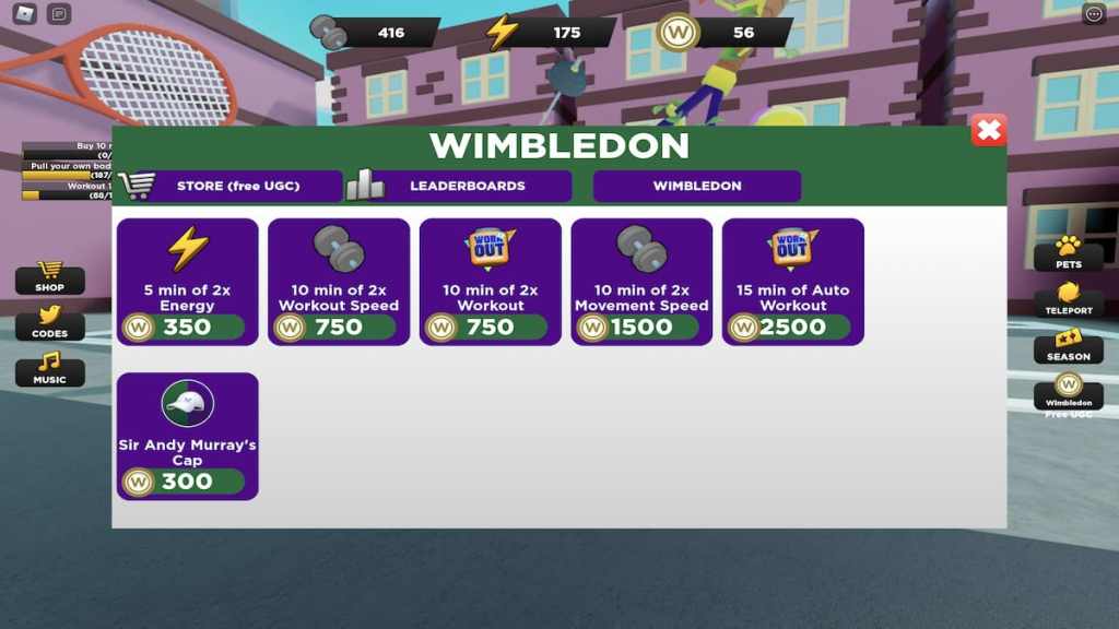 WimbleWorld codes and free items