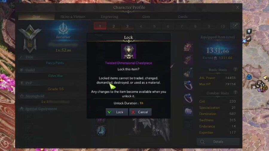 How to lock items in Lost Ark Pro Game Guides