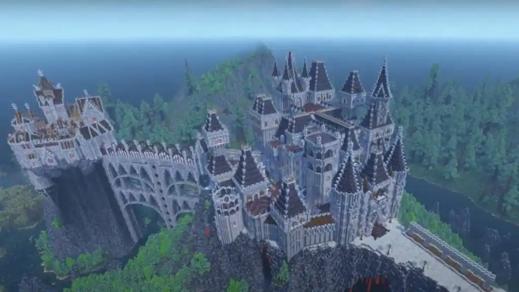 Cetak biru Minecraft Dracula Castle