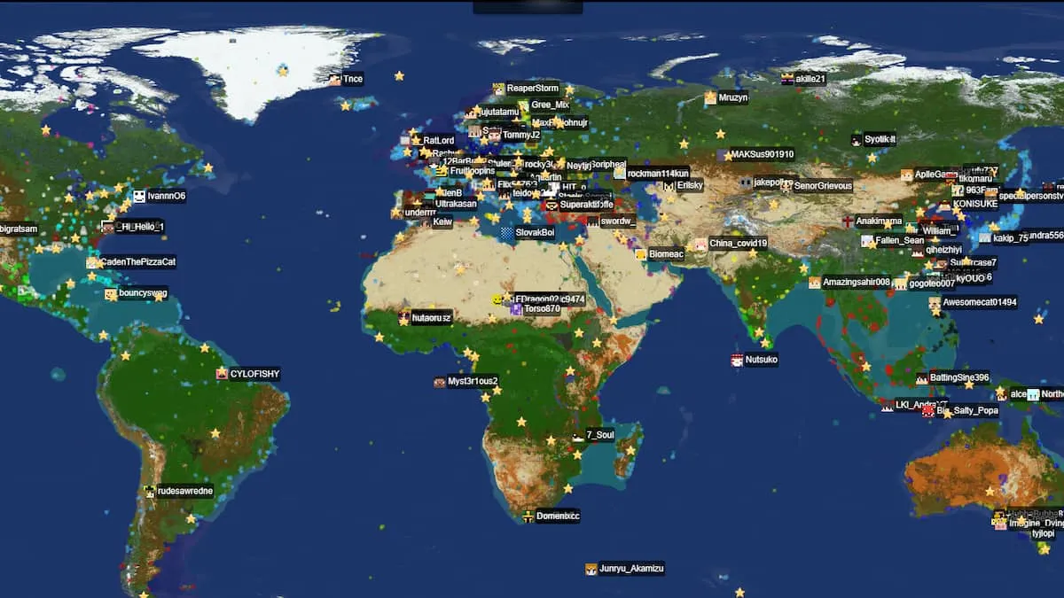 SERVER – Minecraft Earth Map
