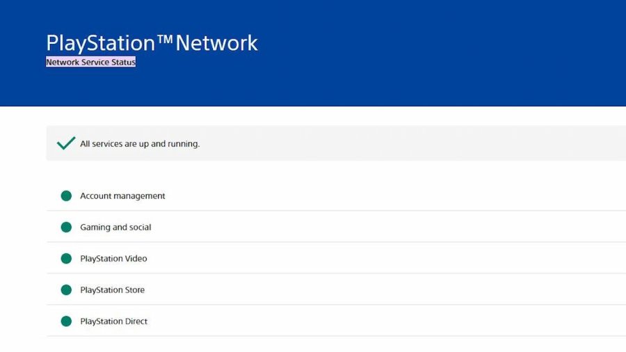Is the PSN down? - Server Status