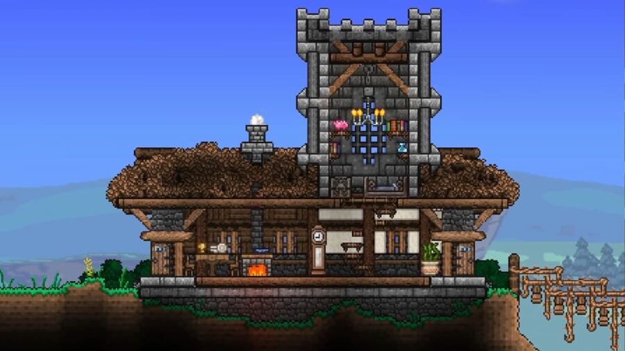 cool terraria house tutorial