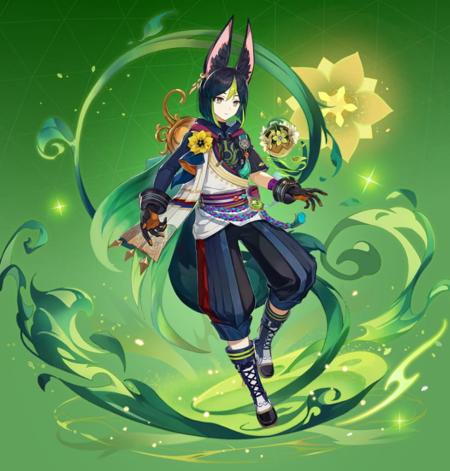 Tighnari official character art Genshin Impact