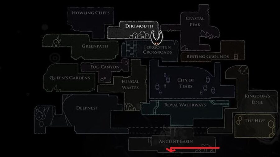 hollow knight map the abyss