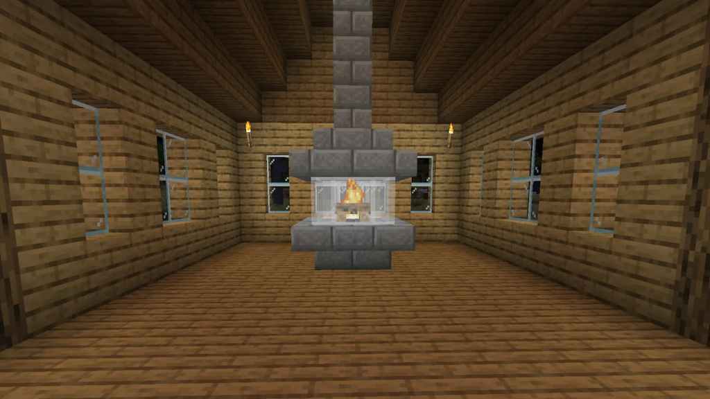 minecraft fireplace