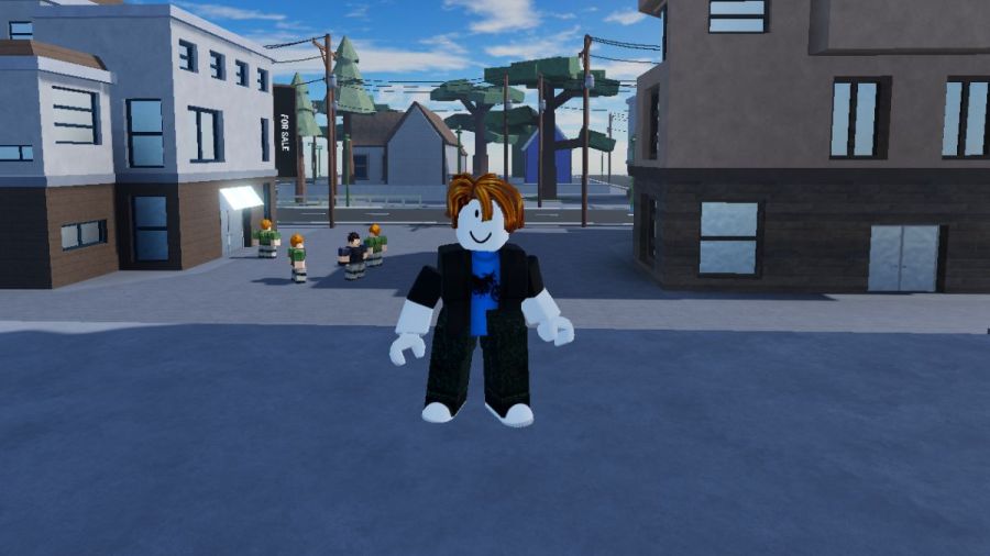 Roblox AUT player looking at enemies