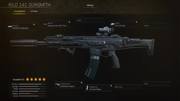 call of duty kilo 141 best attachments