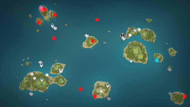 All chest locations in the Golden Apple Archipelago - Genshin Impact ...