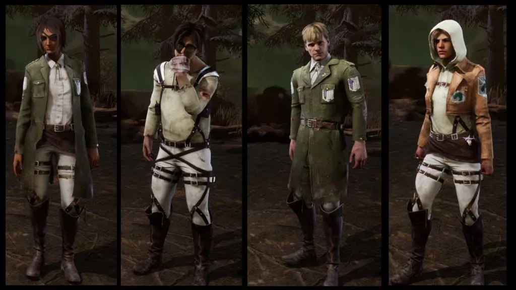 Dead by Daylight revela crossover com Attack on Titan, com skins de titans  e do esquadrão