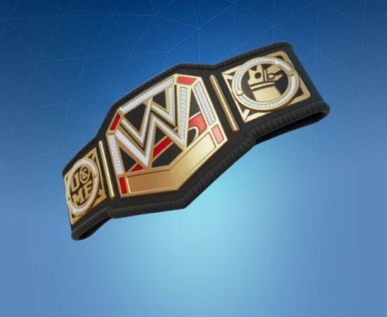 Fortnite WWE Championship Title Back Bling Pro Game Guides