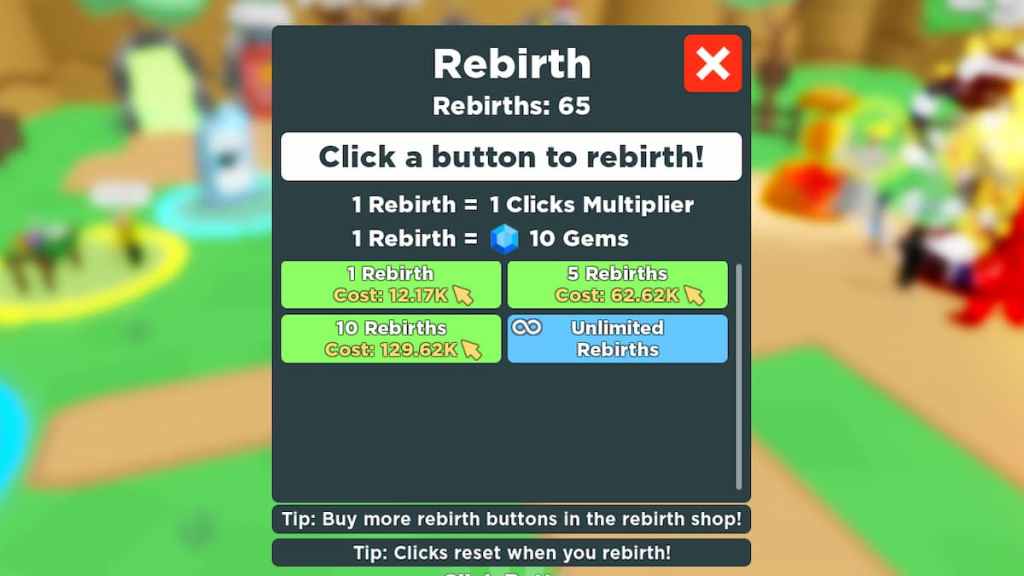 Roblox Rebirth Champions X codes Free Rebirths Clicks and more July 2022