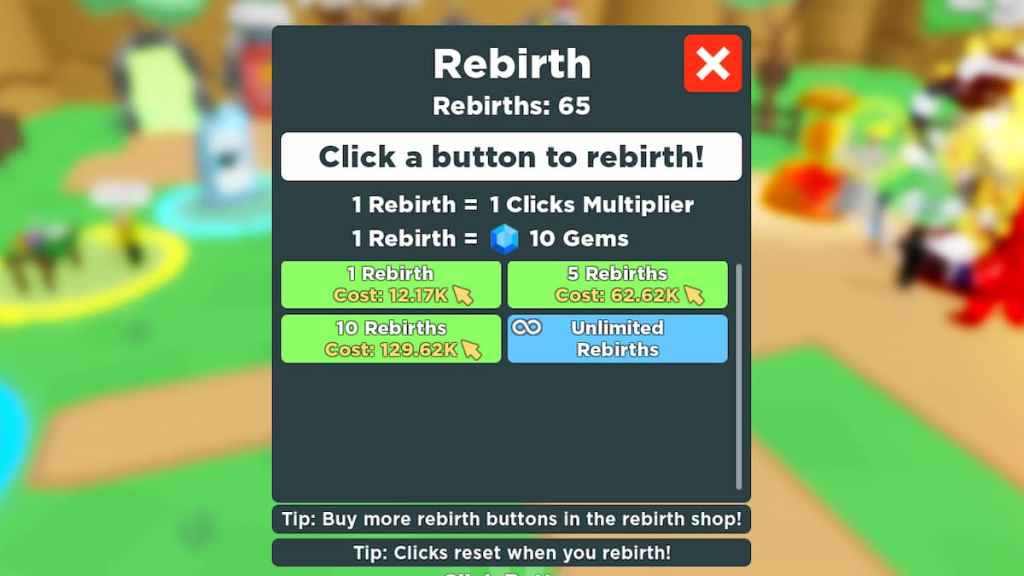 10 Rebirths - Roblox