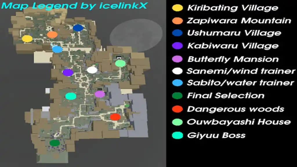 Roblox: Project Slayers Map and All Locations