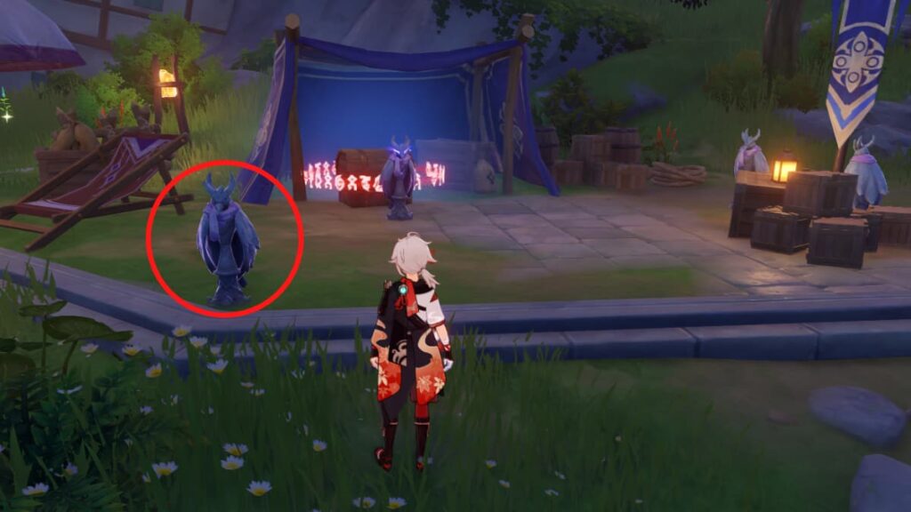 Night Raven Statue riddle puzzle solution in Genshin Impact