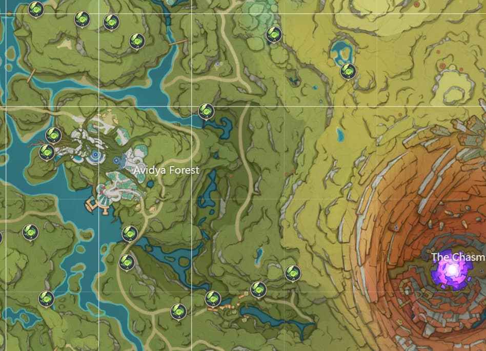 Dentroculus Map All Dendroculus locations in Sumeru in Genshin Impact - Pro Game Guides